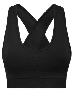 Seamless Wide Straps Sport Bra Logo