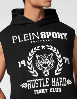 Sleeveless Hoodie sweatshirt Tiger