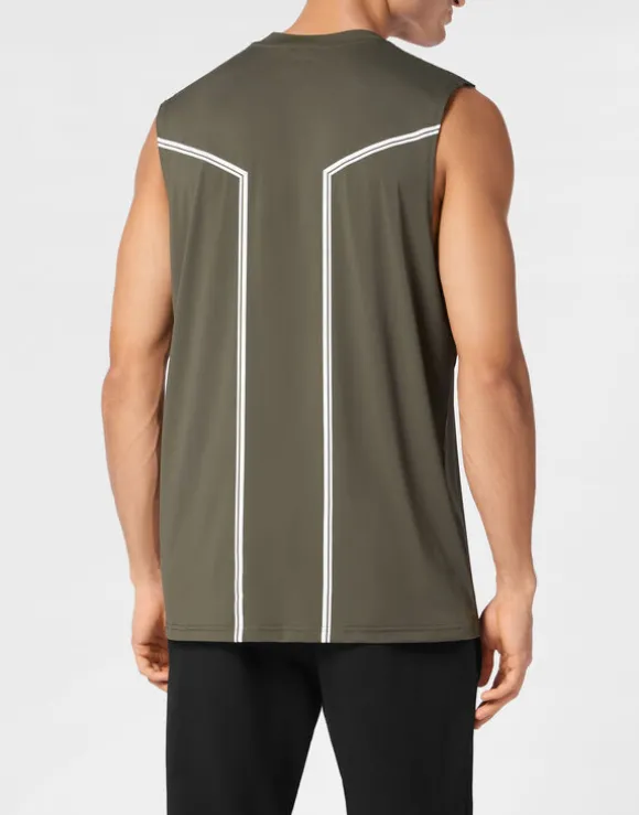 Sleeveless T-shirt Round Neck SS