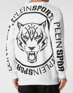 Sweatshirt Round Neck Carbon Tiger