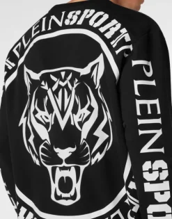 Sweatshirt Round Neck Carbon Tiger