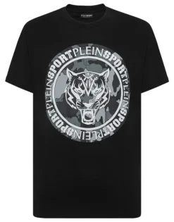 T-shirt Round Neck Carbon Tiger