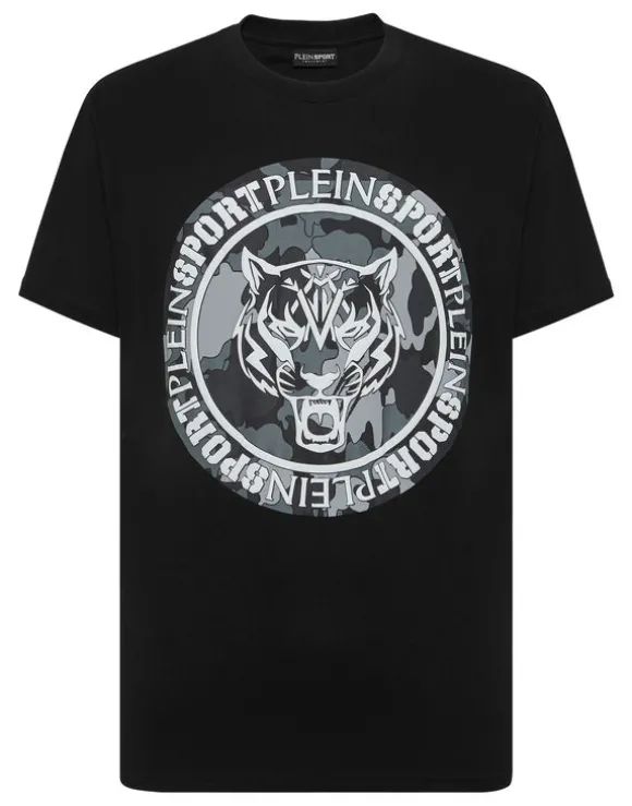 T-shirt Round Neck Carbon Tiger