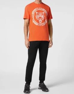 T-shirt Round Neck Carbon Tiger