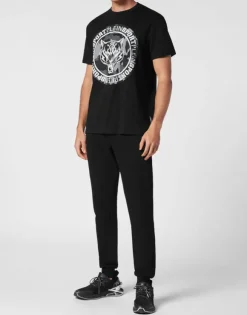 T-shirt Round Neck Carbon Tiger