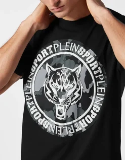 T-shirt Round Neck Carbon Tiger